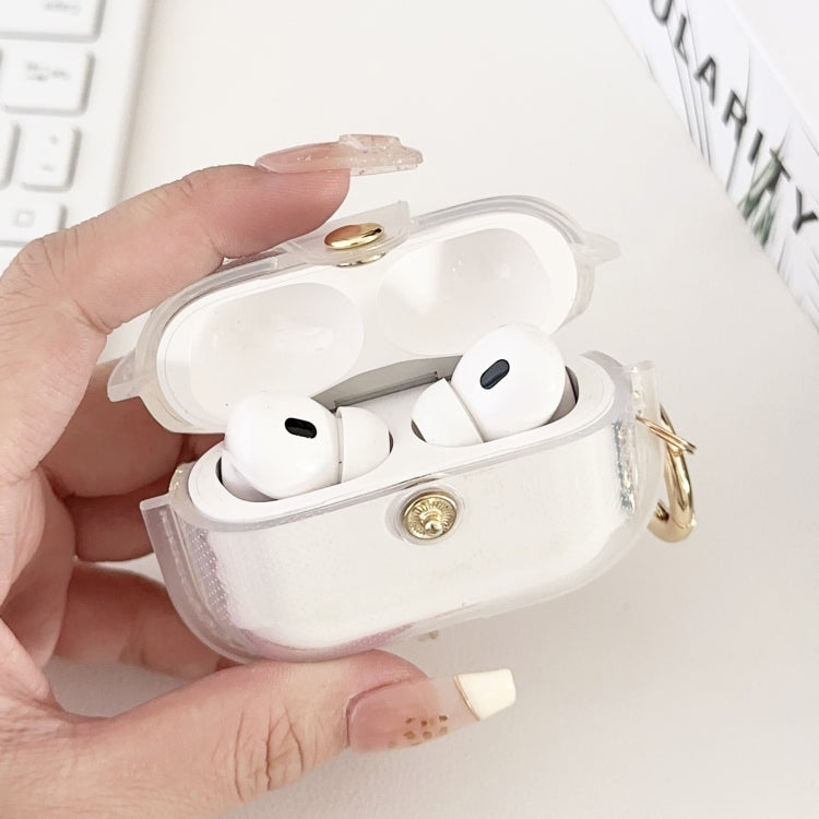 For AirPods Pro 2  Magnetic Clear Armor TPU TWS Earphone Case(Tansparent) - For AirPods Pro 2 by buy2fix | Online Shopping UK | buy2fix