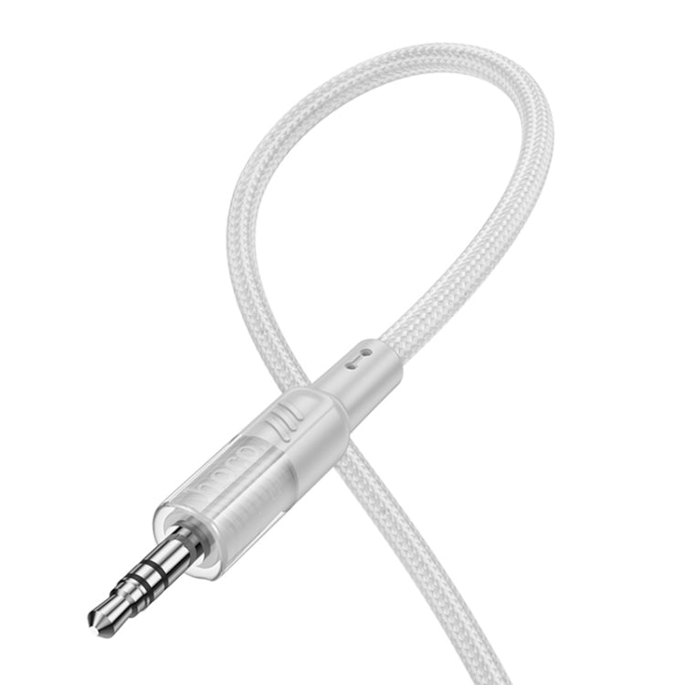 hoco UPA27 Crystal Clear 8 Pin to 3.5mm Audio Adapter Cable(Grey) - Video & Audio Cable by hoco | Online Shopping UK | buy2fix