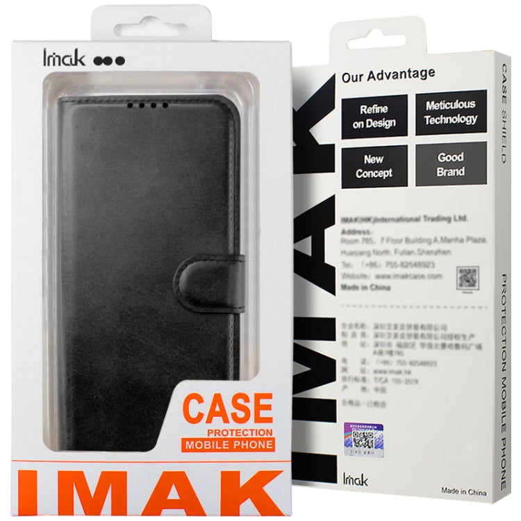 For Samsung Galaxy S24 5G IMAK Count Series Flip Leather Phone Case(Black) - Galaxy S24 5G Cases by imak | Online Shopping UK | buy2fix