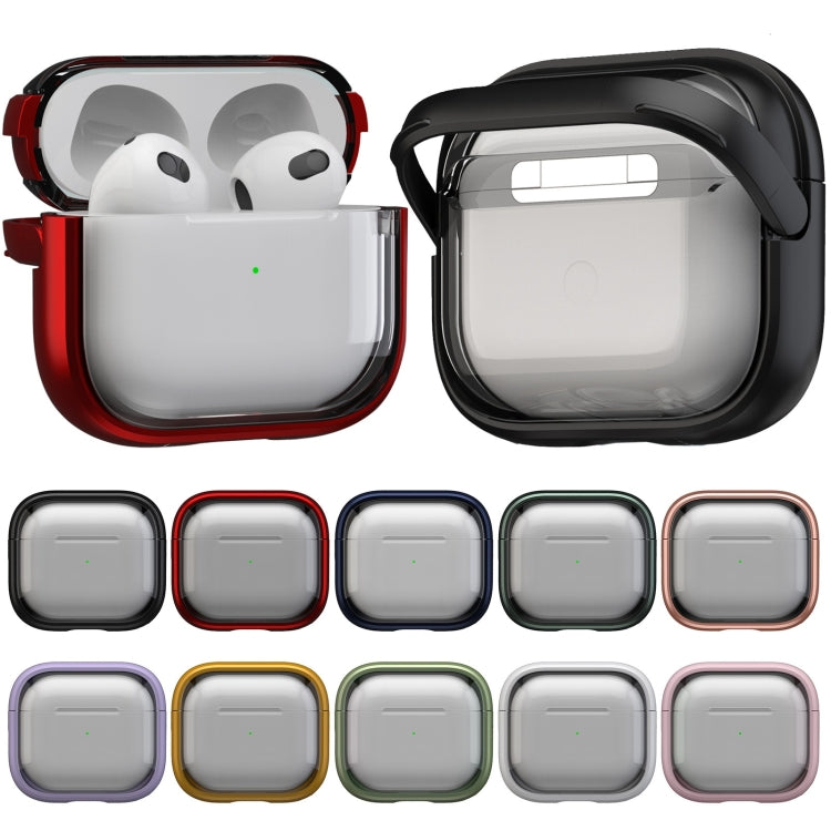 For AirPods 3 TPU Hybrid PC Case with Holder(Tansparent) - For AirPods 3 by buy2fix | Online Shopping UK | buy2fix