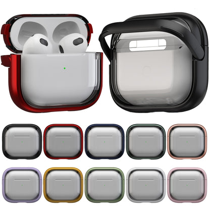 For AirPods Pro 2  TPU Hybrid PC Case with Holder(Dark Blue) - For AirPods Pro 2 by buy2fix | Online Shopping UK | buy2fix