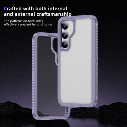 For Samsung Galaxy S24 5G Guard Life Waterproof Frosted Phone Case(Light Purple) - Galaxy S24 5G Cases by buy2fix | Online Shopping UK | buy2fix