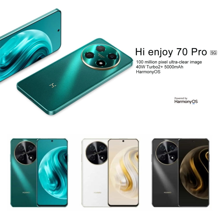 Hi Enjoy 70 Pro 5G, 8GB+128GB, Side Fingerprint Identification, 6.7 inch HarmonyOS 4.0 Dimensity 700 Octa Core 2.2GHz, Network: 5G, OTG, Not Support Google Play(Black) - Huawei Mate & P by Huawei | Online Shopping UK | buy2fix