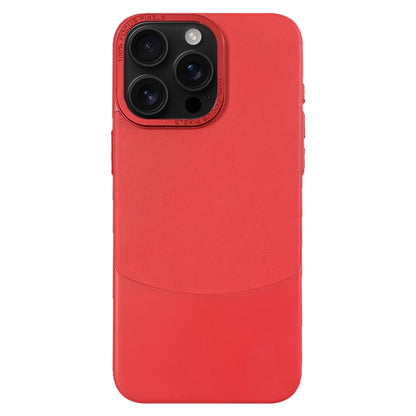 For iPhone 16 Pro Max Napa Texture PC + Leather Phone Case(Red) - iPhone 16 Pro Max Cases by buy2fix | Online Shopping UK | buy2fix