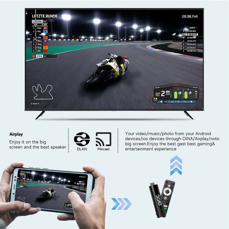 LEMFO DQ10 Allwinner H618 Quad Core ARM Cortex A53 8K HD Android TV Stick, RAM:2GB+16GB(AU Plug) - Android TV Sticks by LEMFO | Online Shopping UK | buy2fix