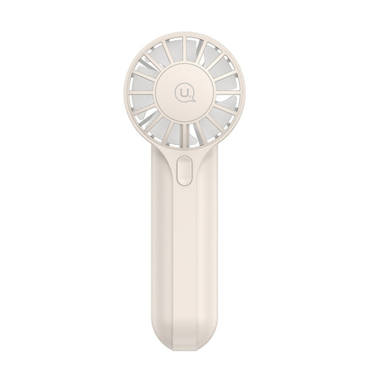 USAMS ZB288 Portable Type-C Rechargeable High Speed Handheld Mini Fan(Beige) - Electric Fans by USAMS | Online Shopping UK | buy2fix