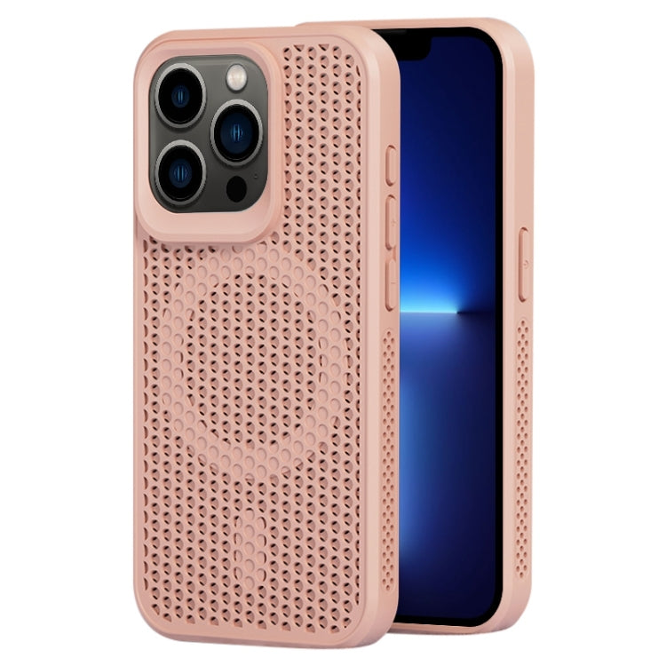 For iPhone 13 Pro MagSafe Magnetic Heat Dissipation Phone Case(Pink) - iPhone 13 Pro Cases by buy2fix | Online Shopping UK | buy2fix