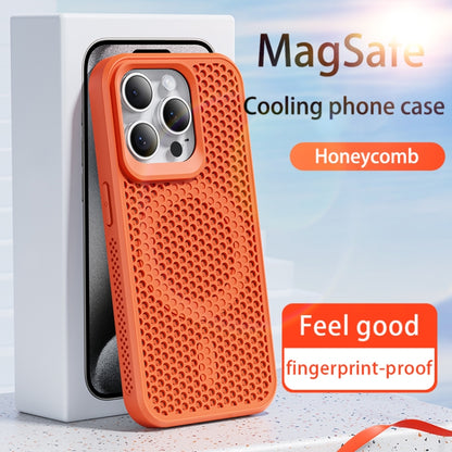 For iPhone 16 Pro Max MagSafe Magnetic Heat Dissipation Phone Case(Orange) - iPhone 16 Pro Max Cases by buy2fix | Online Shopping UK | buy2fix