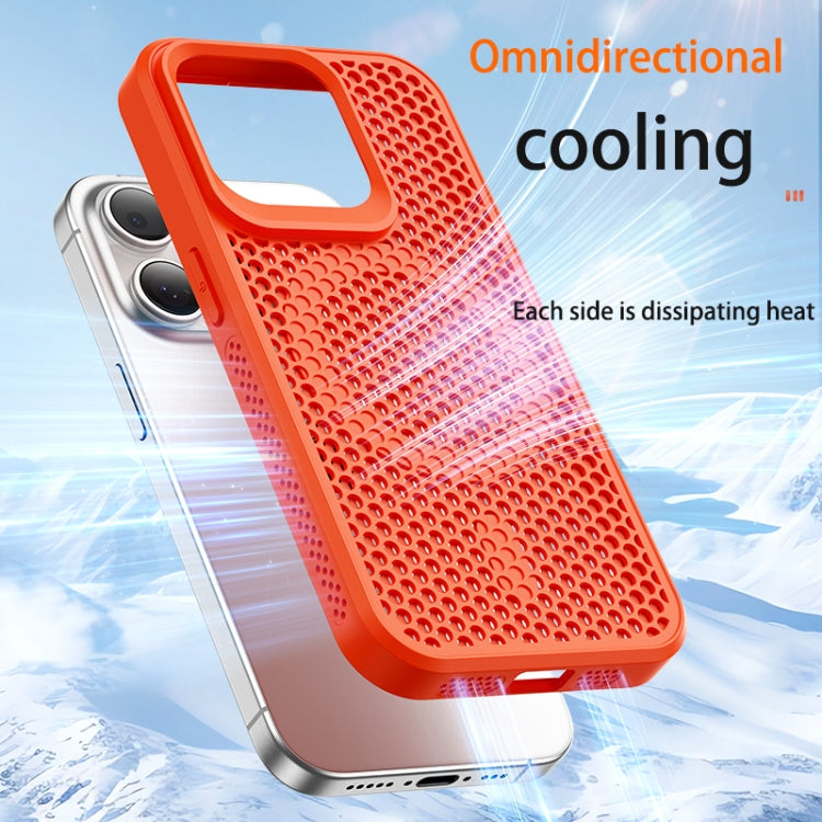 For iPhone 16 Pro Max MagSafe Magnetic Heat Dissipation Phone Case(Orange) - iPhone 16 Pro Max Cases by buy2fix | Online Shopping UK | buy2fix