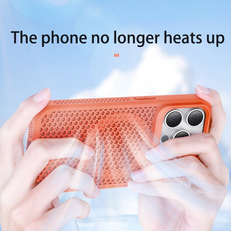 For iPhone 16 Pro Max MagSafe Magnetic Heat Dissipation Phone Case(Orange) - iPhone 16 Pro Max Cases by buy2fix | Online Shopping UK | buy2fix