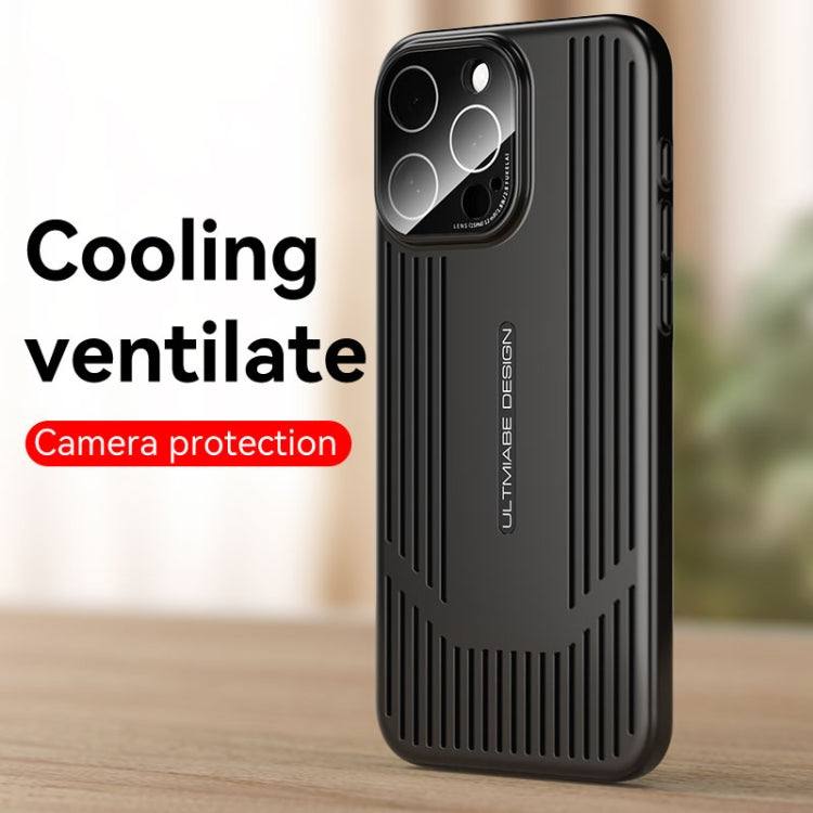 For iPhone 16 Pro Max Ice Sense Heat Dissipation Electroplating Frosted Phone Case(Black) - iPhone 16 Pro Max Cases by buy2fix | Online Shopping UK | buy2fix