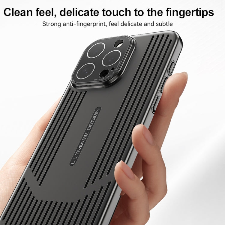 For iPhone 16 Pro Max Ice Sense Heat Dissipation Electroplating Frosted Phone Case(Silver) - iPhone 16 Pro Max Cases by buy2fix | Online Shopping UK | buy2fix