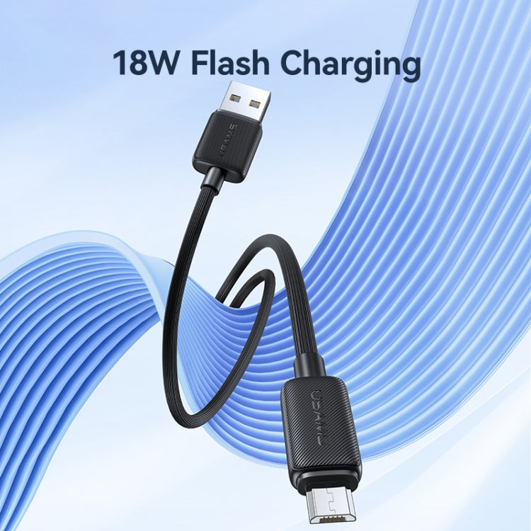 USAMS US-SJ695 USB to Micro USB 2A Striped Fast Charge Data Cable, Length:2m(Blue) - Micro USB Cable by USAMS | Online Shopping UK | buy2fix