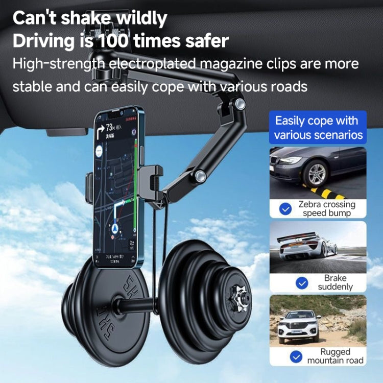 Multi functional Car Sun Visor Using Phone Holder(Black Grey) - Car Holders by buy2fix | Online Shopping UK | buy2fix