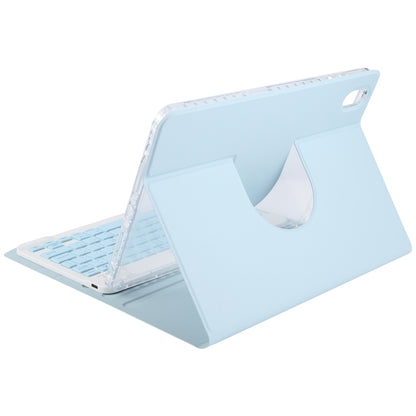 For Xiaomi Pad 6 Square Button Bluetooth Keyboard Rotatable Holder Leather Case(Sky Blue) - Others Keyboard by buy2fix | Online Shopping UK | buy2fix