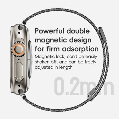 For Apple Watch Series 10 42mm ZGA Milanese Magnetic Metal Watch Band(Silver) - Watch Bands by ZGA | Online Shopping UK | buy2fix