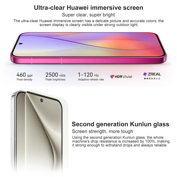 HUAWEI Pura 70, 12GB+256GB, Screen Fingerprint Identification,6.6 inch HarmonyOS 4.2 Kirin 9010 Octa Core up to 2.3GHz, NFC, OTG, Not Support Google Play(Rose Red) - Huawei Mate & P by Huawei | Online Shopping UK | buy2fix