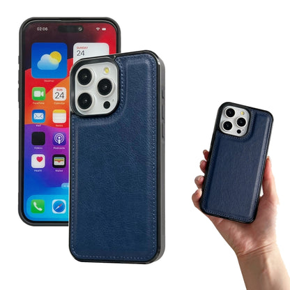 For iPhone 16 Pro Multifunctional Seven Cards Wallet Leather Phone Case(Royal Blue) - iPhone 16 Pro Cases by buy2fix | Online Shopping UK | buy2fix