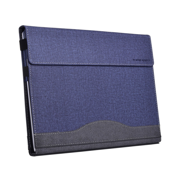 For Lenovo ThinkPad X1 Carbon Gen 10 Cloth Texture Laptop Leather Protective Case(Deep Blue) - Other by buy2fix | Online Shopping UK | buy2fix