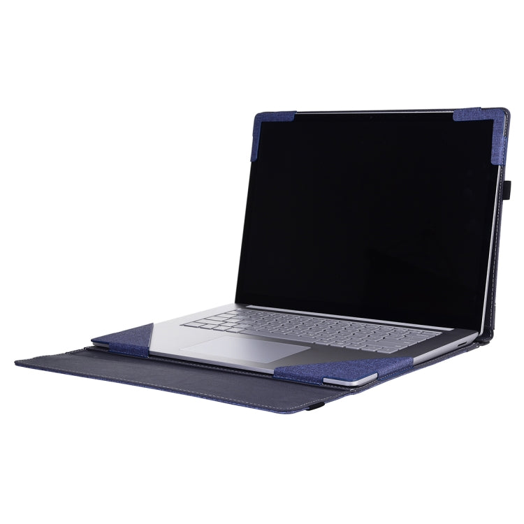 For Lenovo ThinkPad X1 Carbon Gen 10 Cloth Texture Laptop Leather Protective Case(Deep Blue) - Other by buy2fix | Online Shopping UK | buy2fix