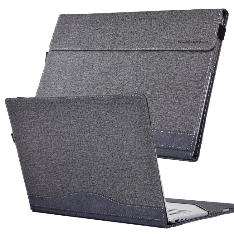 For Lenovo ThinkPad X1 Yoga Gen 5 Cloth Texture Laptop Leather Protective Case(Space Ash) - Other by buy2fix | Online Shopping UK | buy2fix