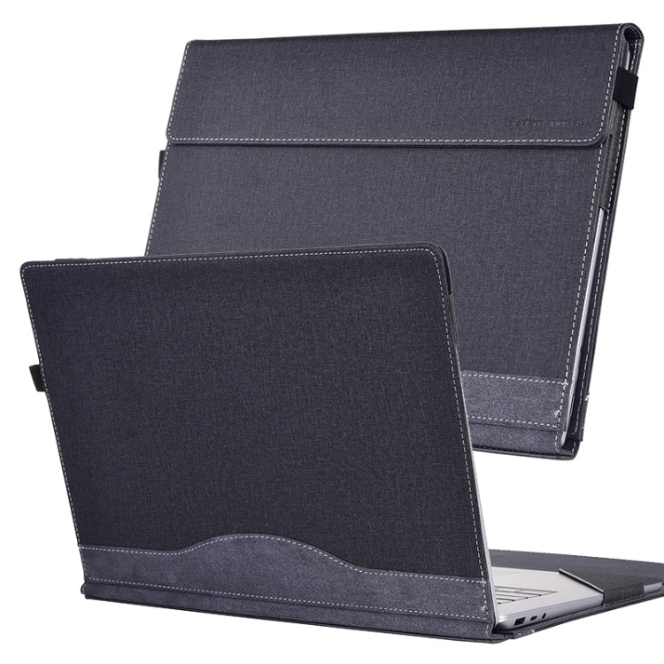 For Lenovo ThinkPad X1 Carbon 14 Gen 5 Cloth Texture Laptop Leather Protective Case(Black) - Other by buy2fix | Online Shopping UK | buy2fix