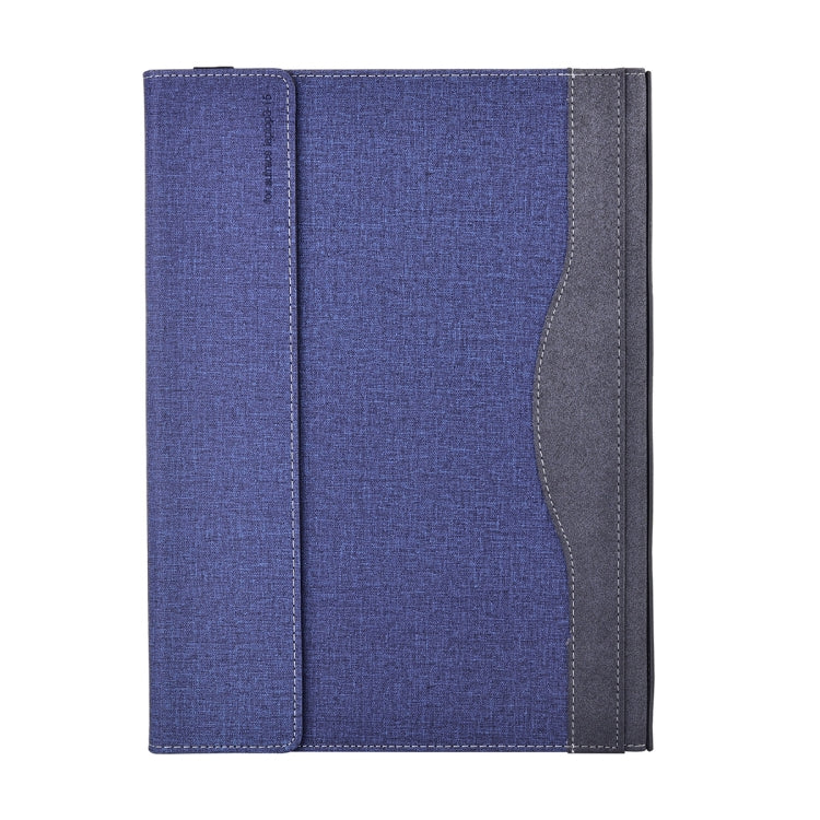 For Lenovo ThinkPad X1 Carbon 14 Gen 5 Cloth Texture Laptop Leather Protective Case(Deep Blue) - Other by buy2fix | Online Shopping UK | buy2fix