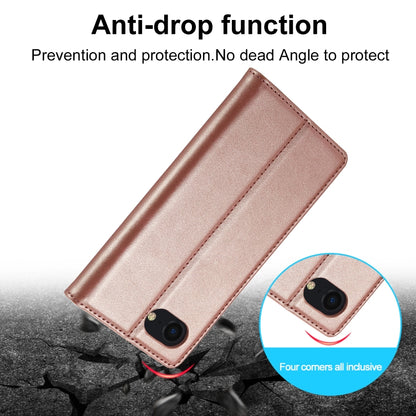 For iPhone SE 2024 LC.IMEEKE Strong Magnetic Leather Phone Case with Holder & Card Slots & Wallet(Rose Gold) - More iPhone Cases by LC.IMEEKE | Online Shopping UK | buy2fix