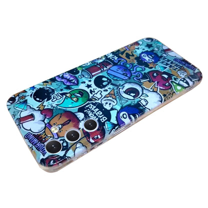 For Samsung Galaxy S24 5G Colored Drawing Pattern TPU Phone Case(Graffiti) - Galaxy S24 5G Cases by buy2fix | Online Shopping UK | buy2fix