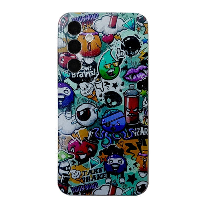 For Samsung Galaxy S23 FE 5G Colored Drawing Pattern TPU Phone Case(Graffiti) - Galaxy S23 FE 5G Cases by buy2fix | Online Shopping UK | buy2fix