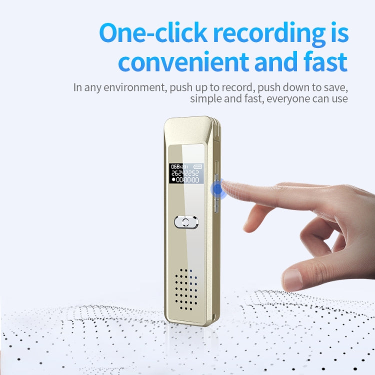 JNN Q7 Mini Portable Voice Recorder with OLED Screen, Memory:8GB(Gold) - Recording Pen by JNN | Online Shopping UK | buy2fix