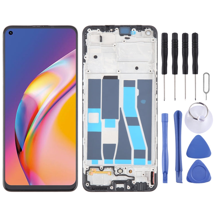 For OPPO Reno5 Lite Original AMOLED LCD Screen Digitizer Full Assembly with Frame - LCD Screen by buy2fix | Online Shopping UK | buy2fix
