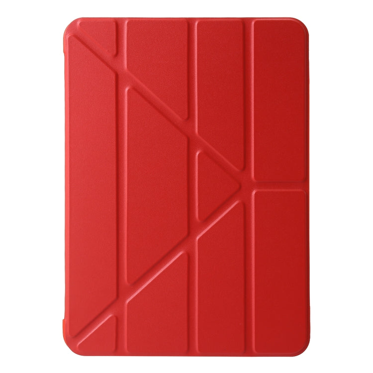 For iPad Air 13 2024 TPU Deformation Flip Leather Tablet Case with Holder(Red) - iPad Air 13 2024 Cases by buy2fix | Online Shopping UK | buy2fix