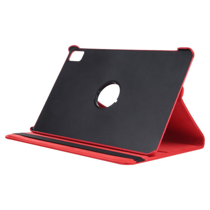 For iPad Air 11 2024 360 Degree Rotation Litchi Texture Leather Tablet Case with Holder(Red) - iPad Air 11 2024 Cases by buy2fix | Online Shopping UK | buy2fix