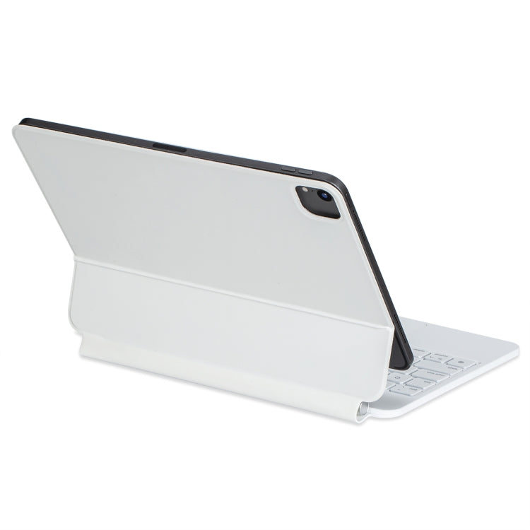 For iPad Pro 11 2022 / Air 2022 10.9 Touch Pad Bluetooth Keyboard Leather Case(White) - For iPad Pro by buy2fix | Online Shopping UK | buy2fix
