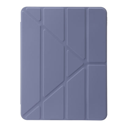 For iPad Pro 13 2024 Clear Acrylic Deformation Leather Tablet Case(Lavender Purple) - iPad Pro 13 2024 Cases by buy2fix | Online Shopping UK | buy2fix