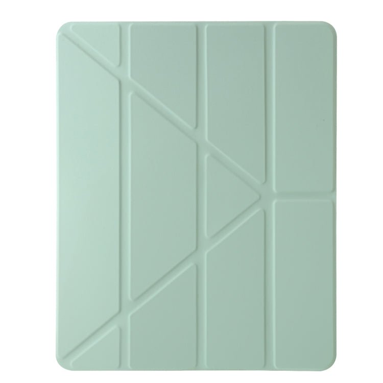 For iPad Air 13 2024 Clear Acrylic Deformation Leather Tablet Case(Green) - iPad Air 13 2024 Cases by buy2fix | Online Shopping UK | buy2fix