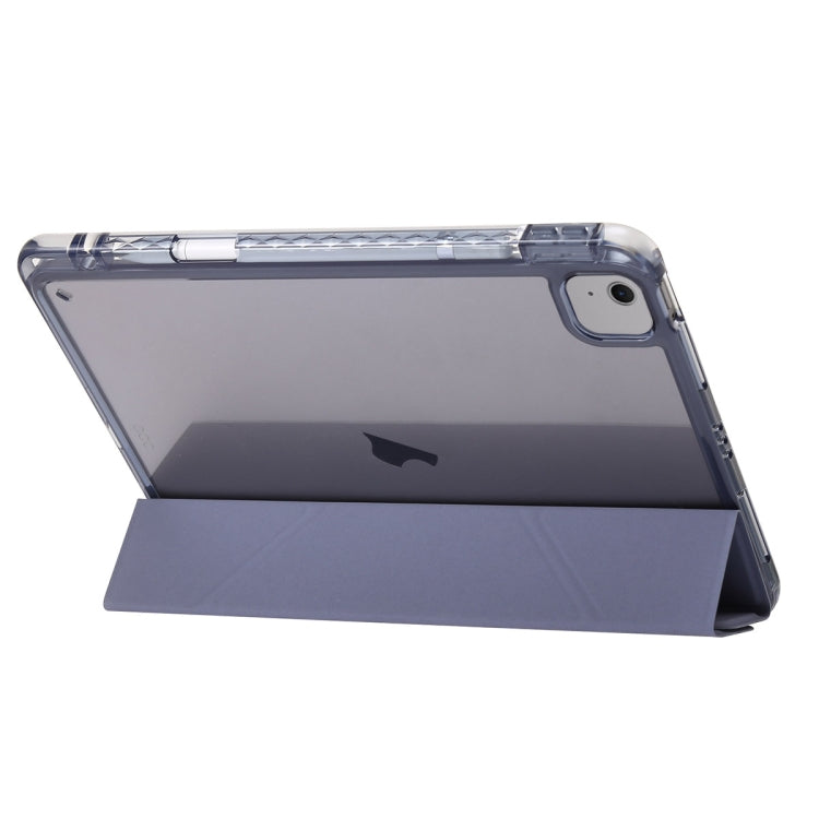 For iPad Pro 13 2024 Clear Acrylic Deformation Leather Tablet Case(Lavender Purple) - iPad Pro 13 2024 Cases by buy2fix | Online Shopping UK | buy2fix