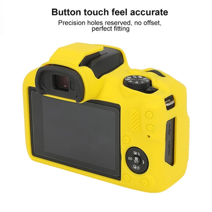 For Canon EOS R100 Glossy Soft Silicone Protective Case(Yellow) - Protective Case by buy2fix | Online Shopping UK | buy2fix