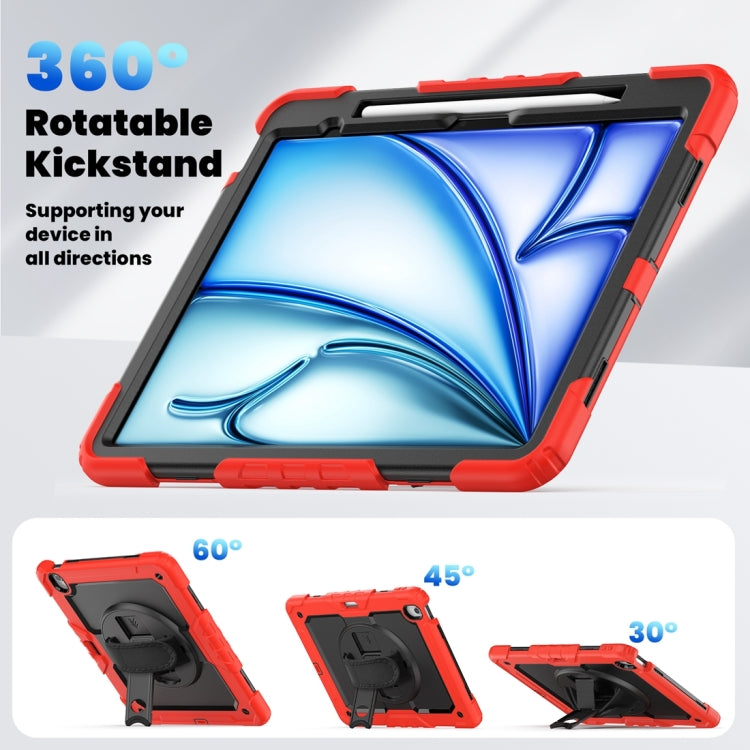 For iPad Air 13 2024 Silicone + PC Tablet Protective Case(Red+Black) - iPad Air 13 2024 Cases by buy2fix | Online Shopping UK | buy2fix