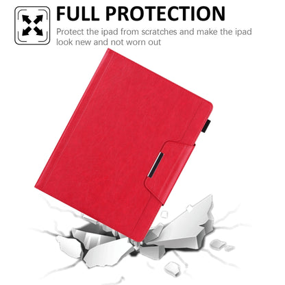 For iPad Pro 11 2024 Solid Color Metal Buckle Leather Smart Tablet Case(Red) - iPad Pro 11 2024 Cases by buy2fix | Online Shopping UK | buy2fix