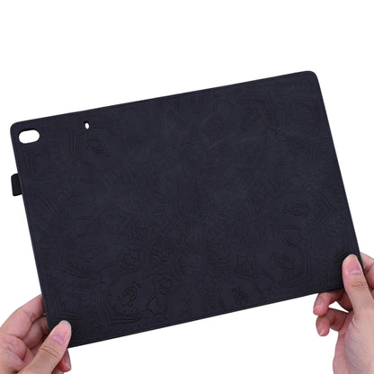 For iPad Pro 11 2024 Calf Texture Embossed Leather Tablet Case(Black) - iPad Pro 11 2024 Cases by buy2fix | Online Shopping UK | buy2fix