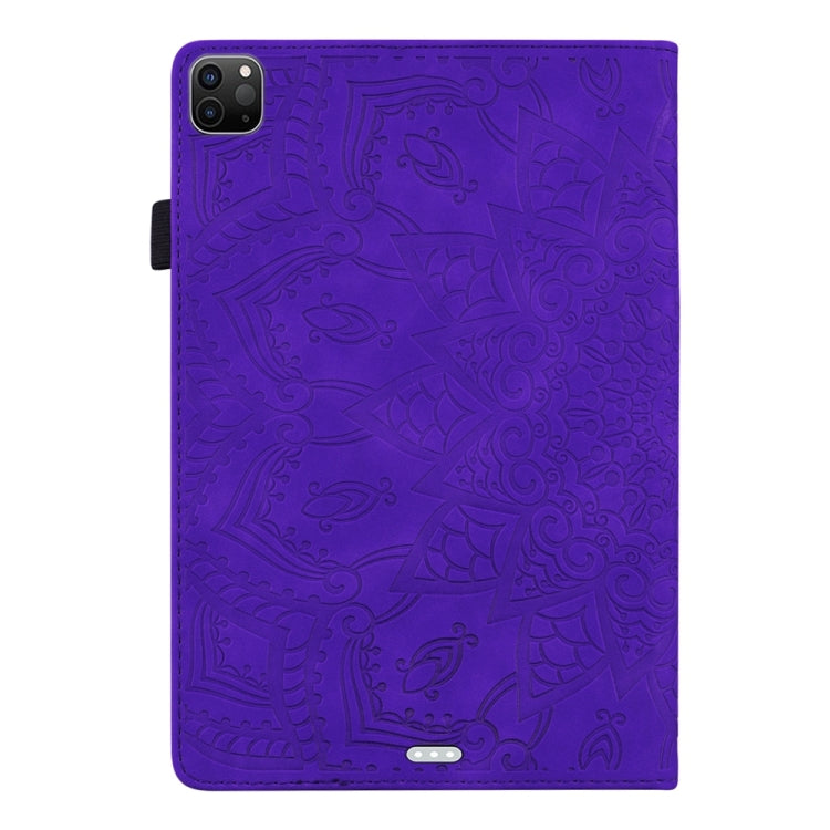 For iPad Pro 11 2024 Calf Texture Embossed Leather Tablet Case(Purple) - iPad Pro 11 2024 Cases by buy2fix | Online Shopping UK | buy2fix