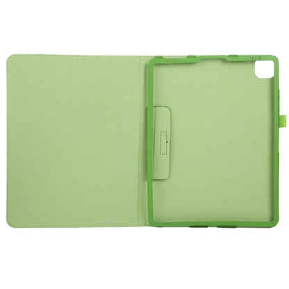 For iPad Air 11 2024 Litchi Texture Solid Color Leather Tablet Case(Green) - iPad Air 11 2024 Cases by buy2fix | Online Shopping UK | buy2fix