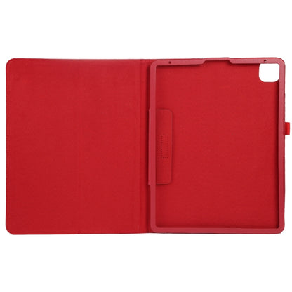 For iPad Air 11 2024 Litchi Texture Solid Color Leather Tablet Case(Red) - iPad Air 11 2024 Cases by buy2fix | Online Shopping UK | buy2fix