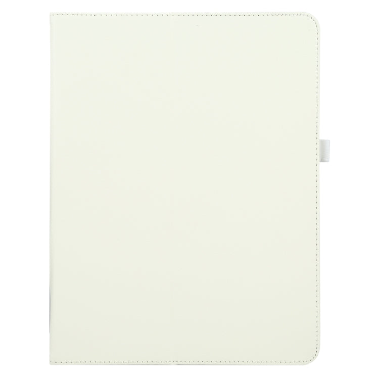 For iPad Pro 11 2024 Litchi Texture Solid Color Leather Tablet Case(White) - iPad Pro 11 2024 Cases by buy2fix | Online Shopping UK | buy2fix