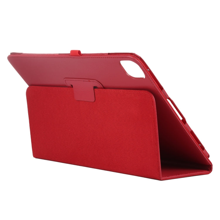 For iPad Pro 13 2024 Litchi Texture Solid Color Leather Tablet Case(Red) - iPad Pro 13 2024 Cases by buy2fix | Online Shopping UK | buy2fix