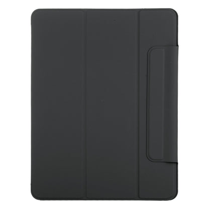 For iPad Pro 13 2024 Double-sided Clip Fixed Buckle Magnetic PU Leather Smart Tablet Case(Black) - iPad Pro 13 2024 Cases by buy2fix | Online Shopping UK | buy2fix