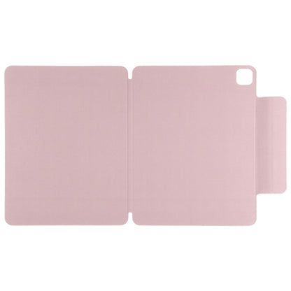 For iPad Pro 13 2024 Double-sided Clip Fixed Buckle Magnetic PU Leather Smart Tablet Case(Rose Gold) - iPad Pro 13 2024 Cases by buy2fix | Online Shopping UK | buy2fix