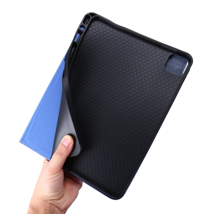 For iPad Air 11 2024 Fabric Leather Tablet Case(Blue) - iPad Air 11 2024 Cases by buy2fix | Online Shopping UK | buy2fix